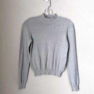 Long Sleeve Turtle Neck Sweater Shirt | Forever 21 | Light Gray | Size Small
